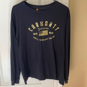 Title:
Carhartt Relaxed Fit Long Sleeve Tee Blue Size Mens L